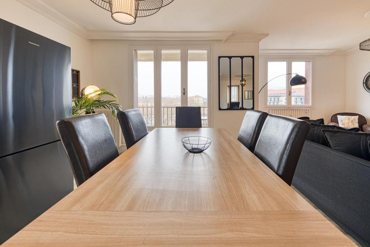Magnificent Apartment, 4 Bedrooms, Fiber Wifi Grenoble Bagian luar foto